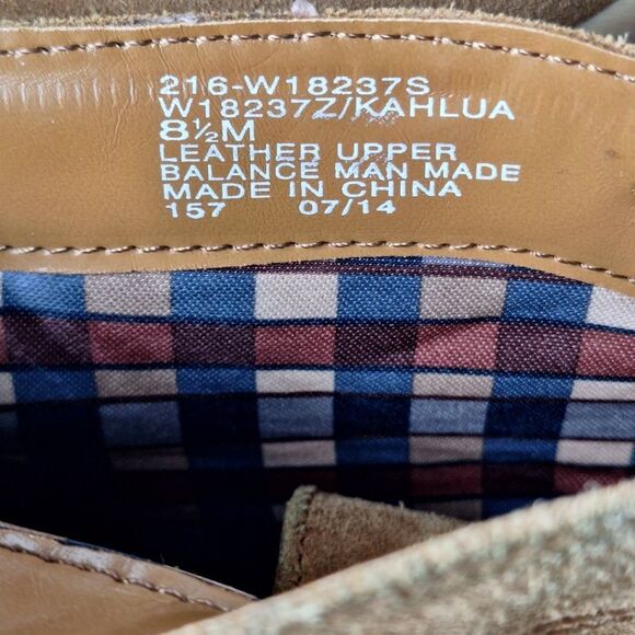 White Mountain Womens Chestnut Suede Kahlua Lace Up Wedge Bootie Shoes Size 8.5 - Picture 9 of 9